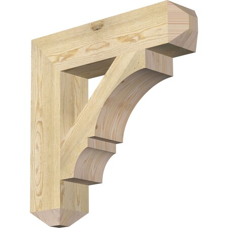 Ekena Millwork Balboa Craftsman Rough Sawn Bracket, Douglas Fir, 6"W x 28"D x 28"H BKT06X28X28BOA04RDF